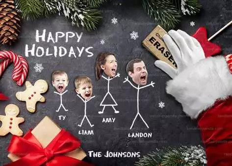 Funny Christmas Card Fails  Bad Santa?