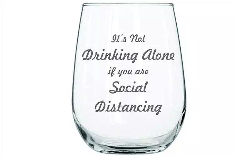Christmas Gag Gift  Not Drinking Alone