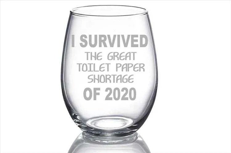 Christmas Joke Present  Survived Toilet Paper Shortage