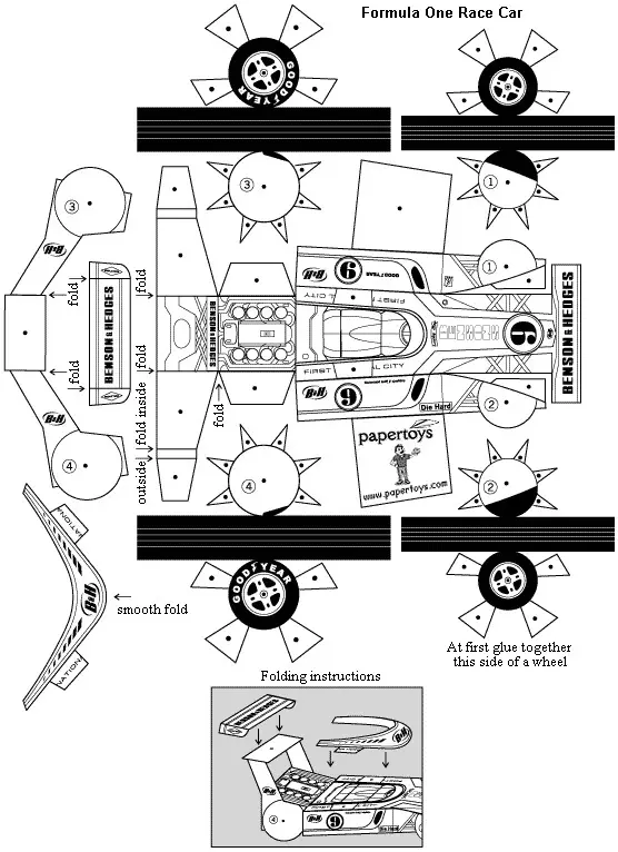 Formula1 Paper Cutout 1