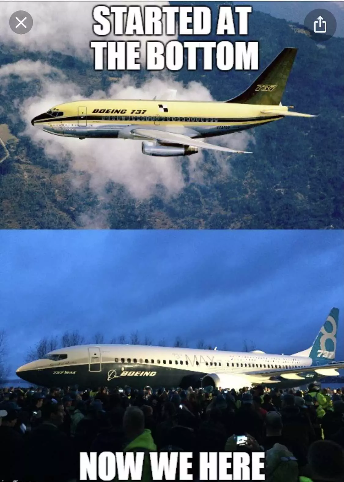 Funny 737 Max Memes  Started At Bottom