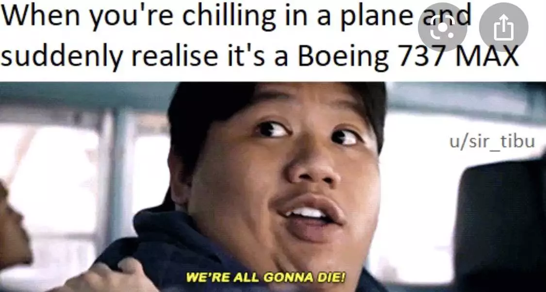 Funny 737 Max Memes  Chillin On A Plane