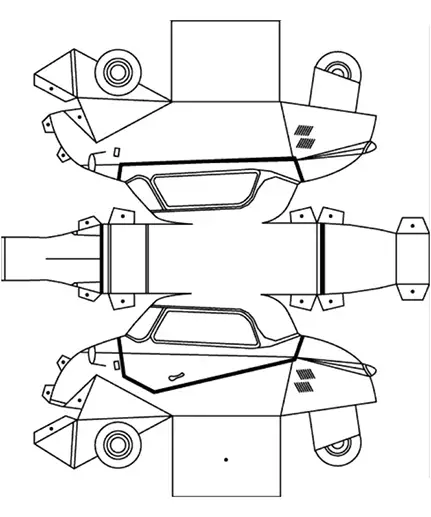 Messerschmitt Paper Cutout 1