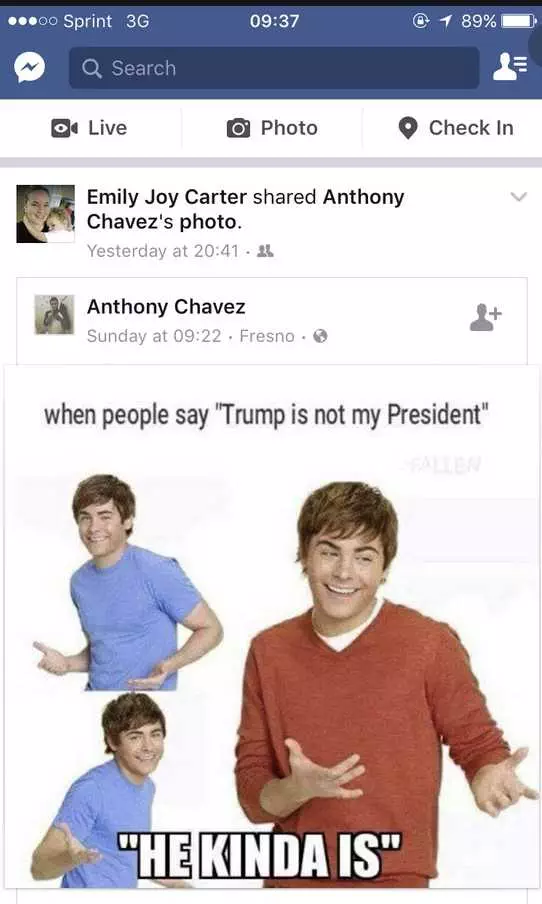 Not My President Memes  He Kinda Is