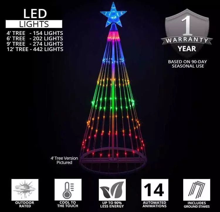 Best Outdoor Christmas Decorations  Led Tree