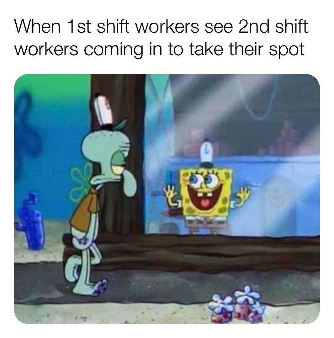 Funny Spongebob Memes  Death By Shift Work