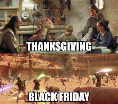 Funny Thanksgiving Memes  Starwars Thansgiving Meme
