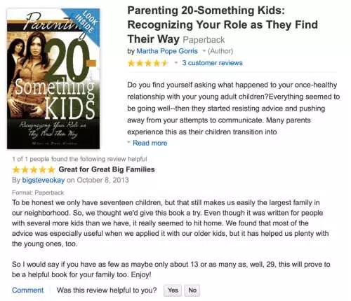 Funny Amazon Review  Parenting