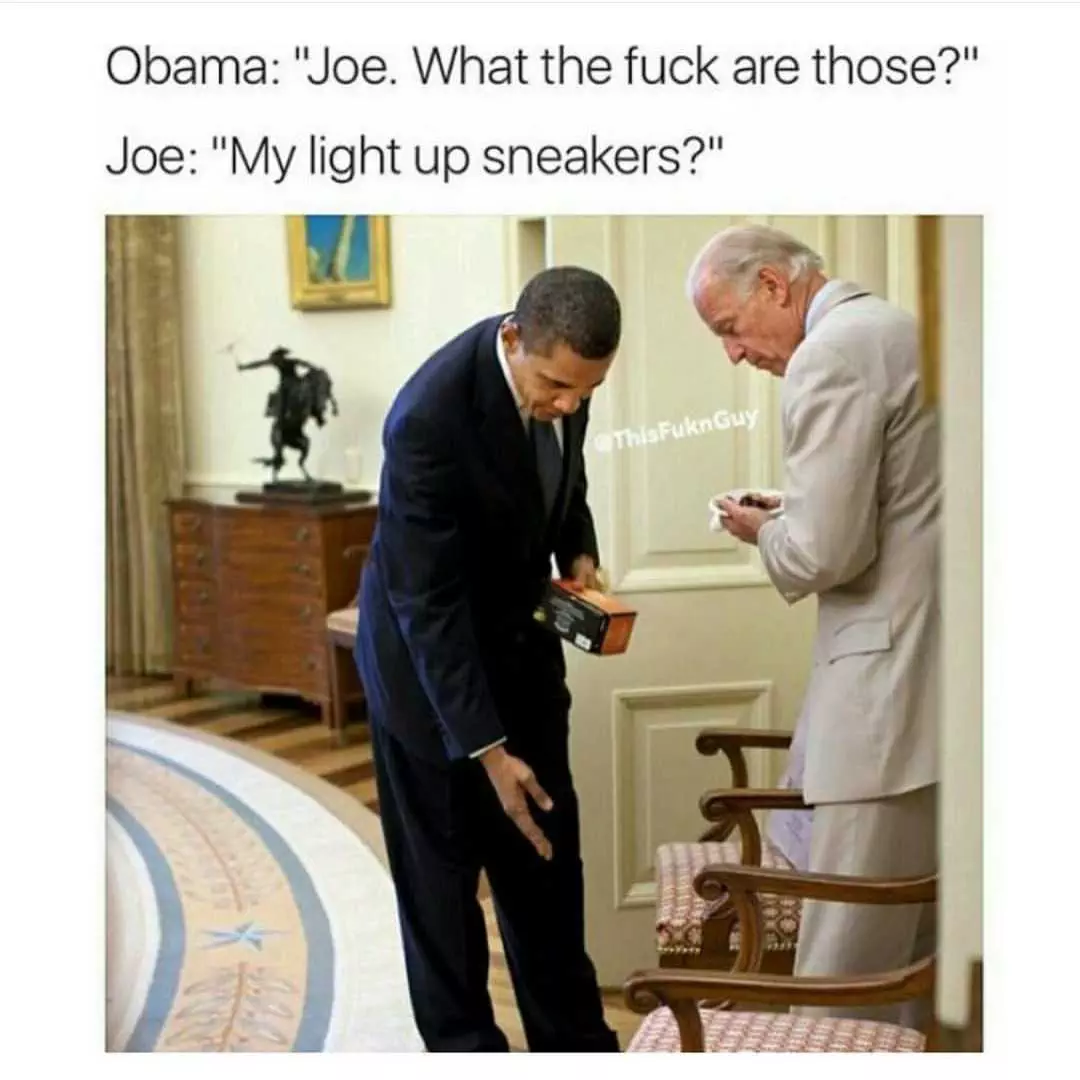 Obama And Biden Memes  Light Up Sneakers