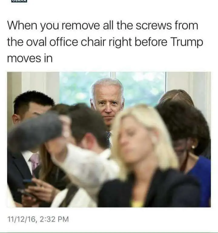 Tumblr_Ogosqiufcf1Vl0Fnko1_1280 Obama And Biden Memes Biden Removes Screws In Oval Office Furniture