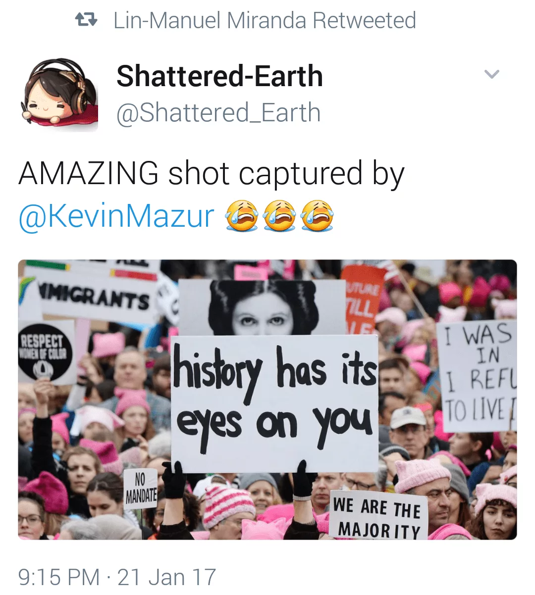 Tumblr_Oktyrxzaml1V05Ed4O1_1280 Funny Protest Sign Pictures History Has Its Eyes On You