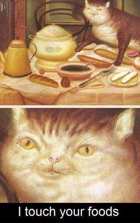 Classic Art Memes  Mona Lisa Of Cats