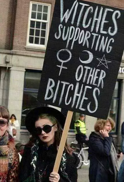 Funny Protest Signs Meme  Witches For B*Tches