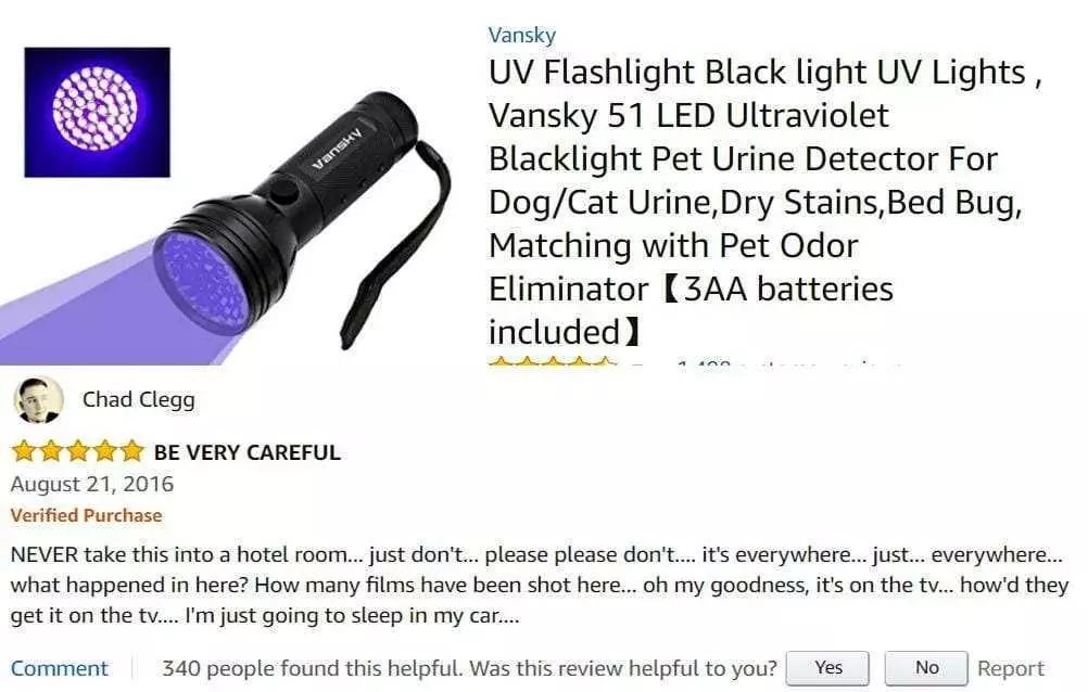 Funny Amazon Reviews  Black Light Review That Illuminates