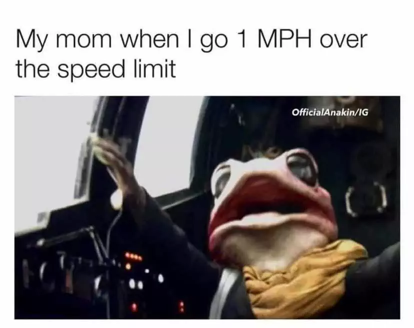 Mandalorian Memes  Mom Speeding