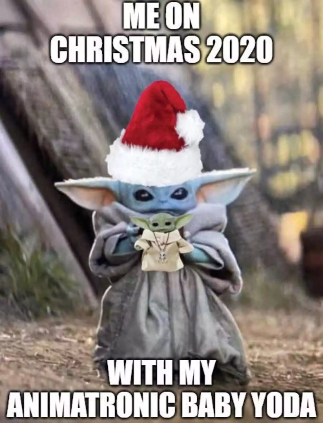 Funny Christmas Meme  Baby Yoda