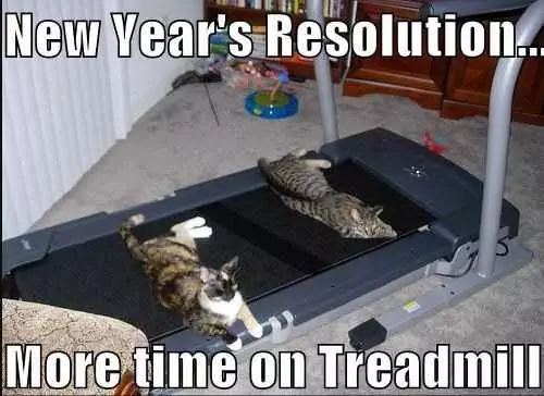 Funny New Years Resolution Memes  Treadmill Time