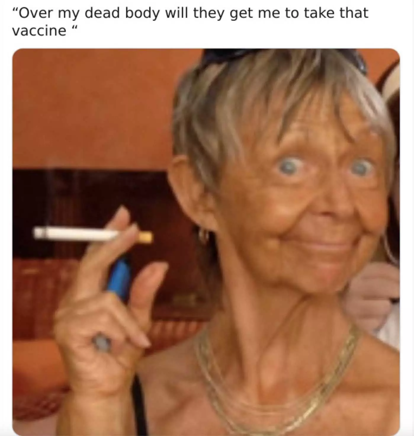 Covid Vaccine Memes  Over My Dead Body