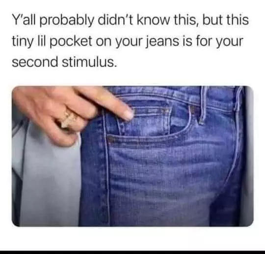 Stimulus Memes  Jean Pocket Mystery Solved
