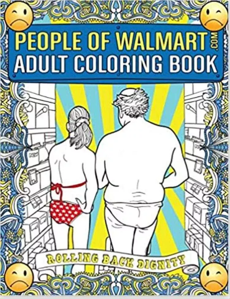 White Elephant Christmas Present Ideas  People Of Walmart Coloring Book