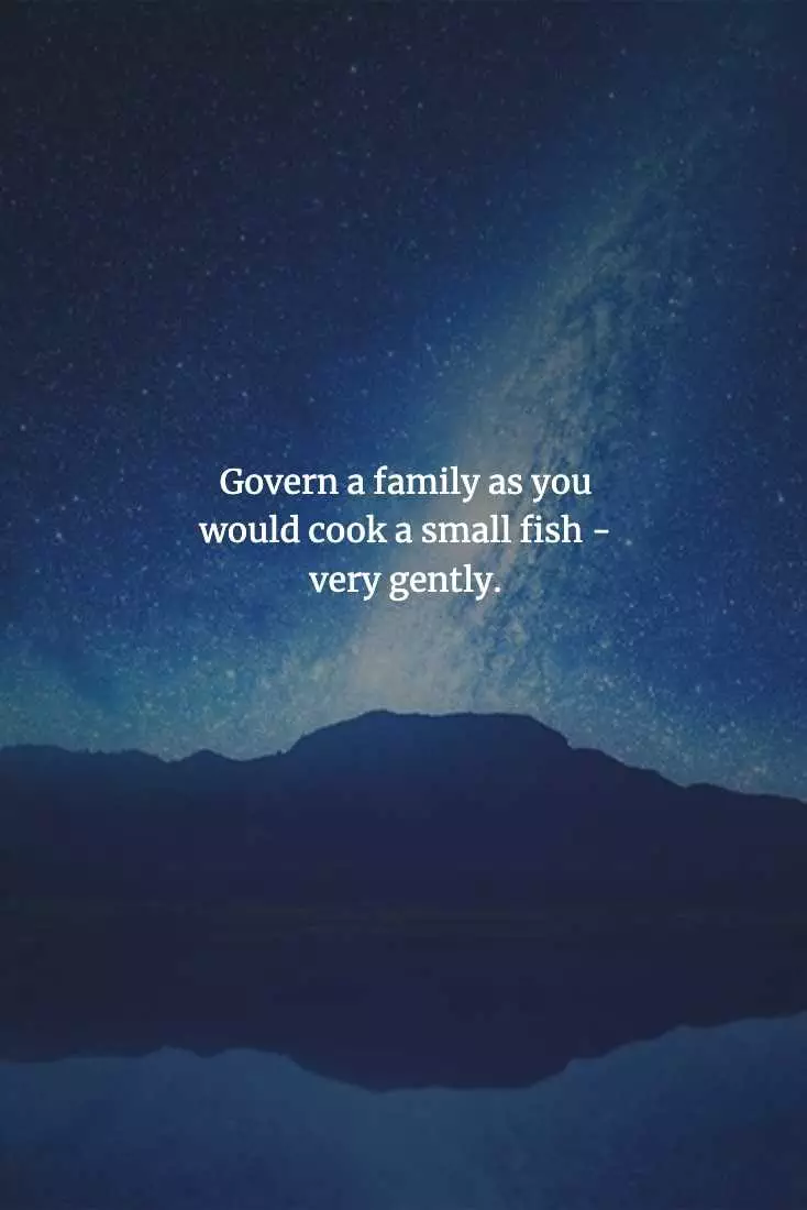 Chinese Proverbs  Treat Your Family Gently