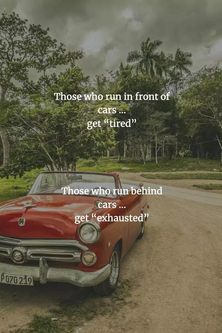Funny Chinese Proverbs  Running And Cars