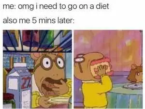 Hilarious Diet Memes  Panic Eating