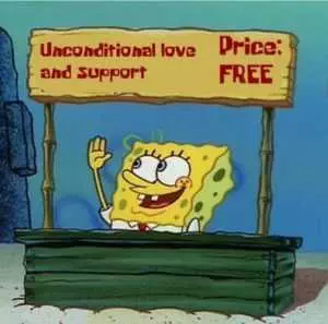 Funny Spongebob Valentines Day Meme  Love Is Unconditional