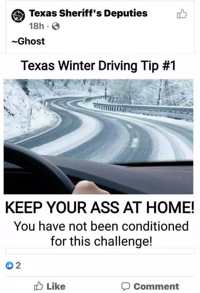 Texas Freeze Memes  Drink At Home And Don'T Drive