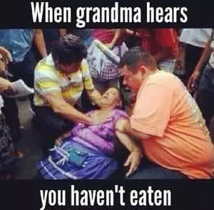Relatable Hungry Memes  Grandma Cares