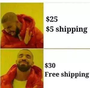 Relatable Shopping Memes  Paying For Shipping