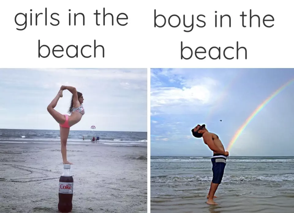 Beach Memes  Two Types Of People