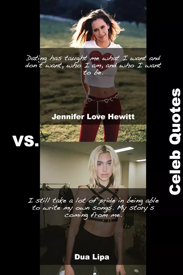 Hot Dua Lipa Sexy Jennifer Love Hewitt