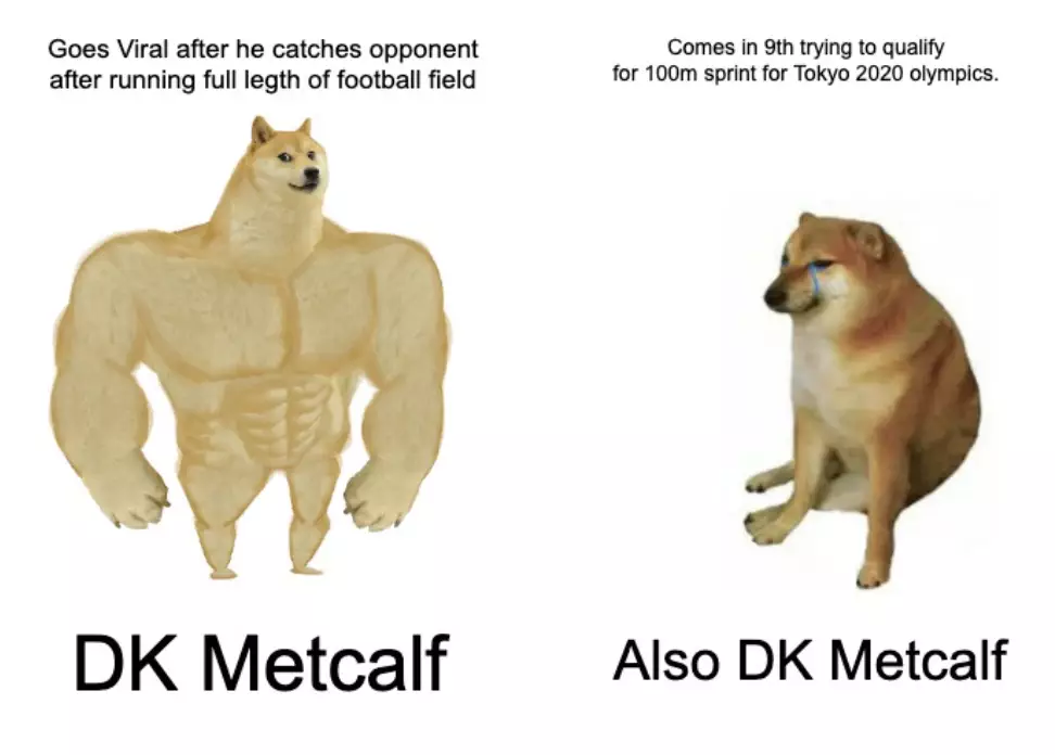 Dk Metcalf Fails To Qualify For Tokyo Olympics Meme