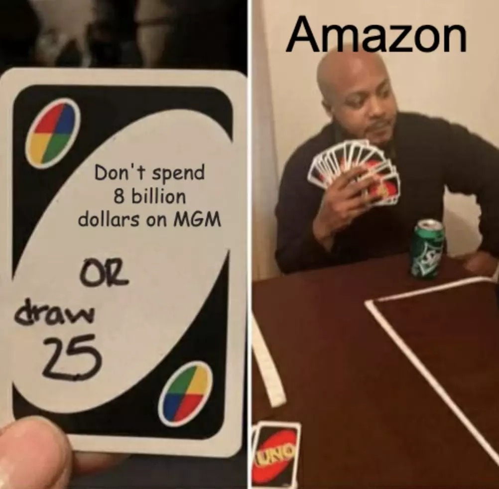 Amazon Buys Mgm For 8 Billion Meme
