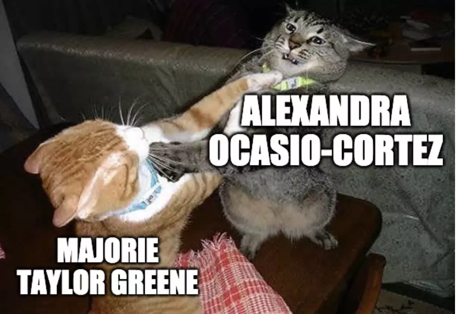 Aoc Majorie Greene Meme 1