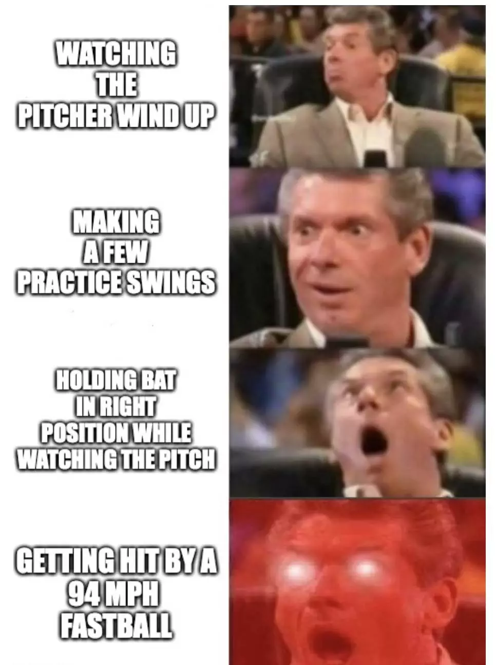 Baseball Player Gets Hit By Fastball Meme