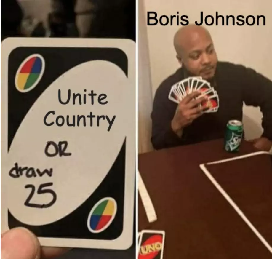 Boris Johnson Dividing Country Meme
