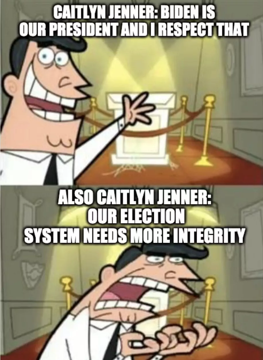 Caitlyn Jenner On Election Integrity But Respects Biden Is President