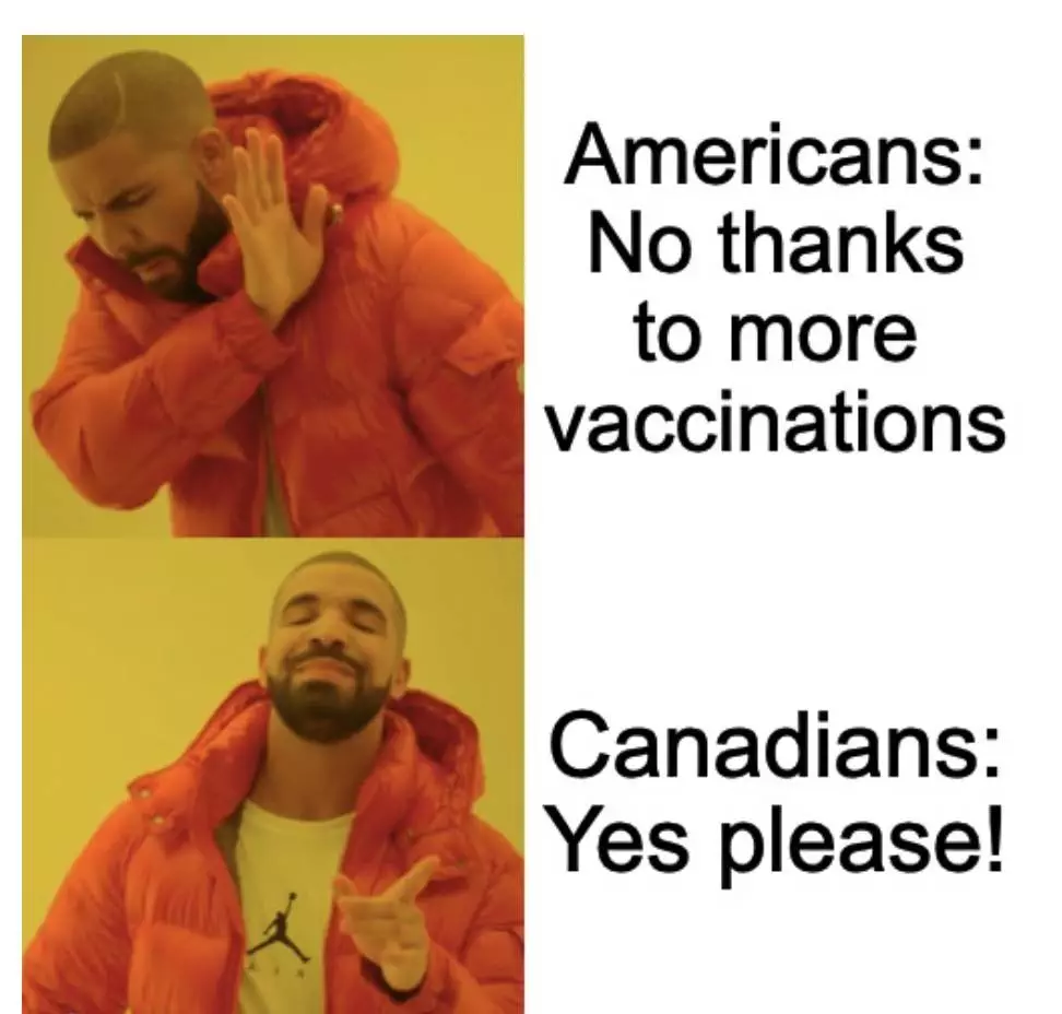 Canada To Surpass Us Vaccination Meme