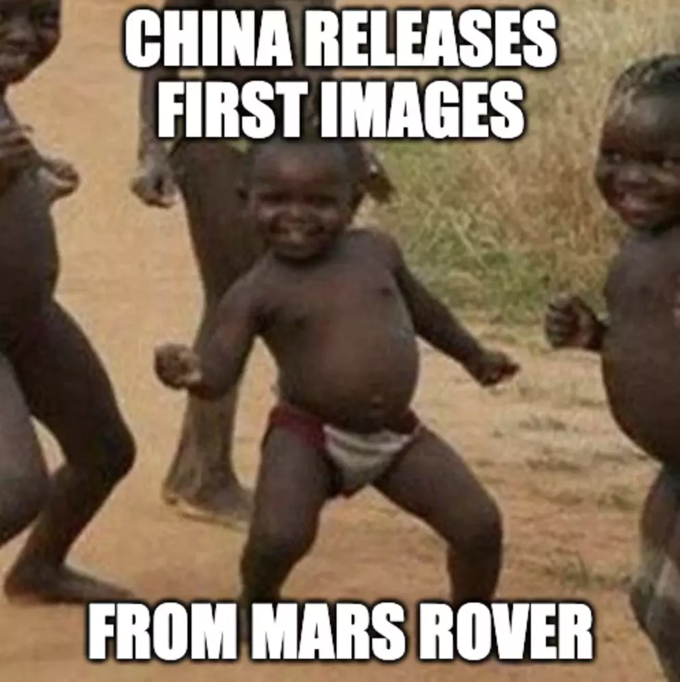 China Released First Mars Rover Pics Meme