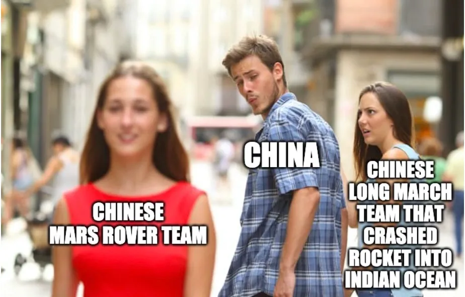 China Lands Mars Rover Meme