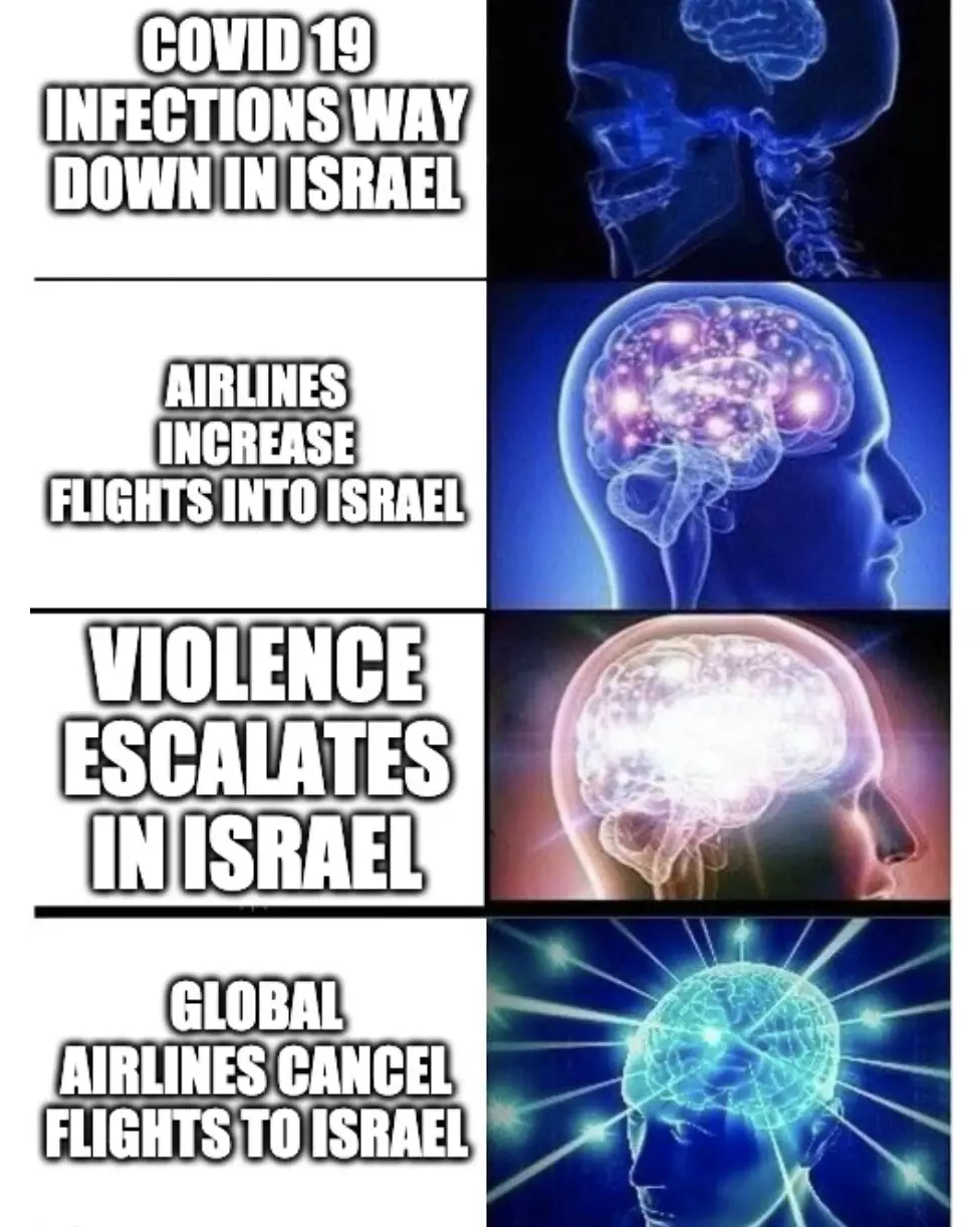 Global Airlines Cancel Flights To Israel Meme