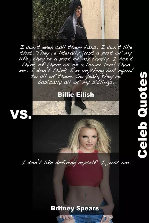 30 Hot Britney Spears Vs Sexy Billie Quotes You Didn'T Know