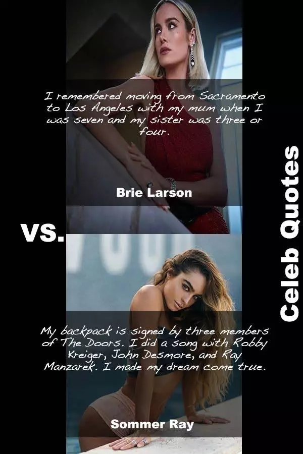 30 Hot Sommer Ray Vs Sexy Brie Larson Quotes You Must Read