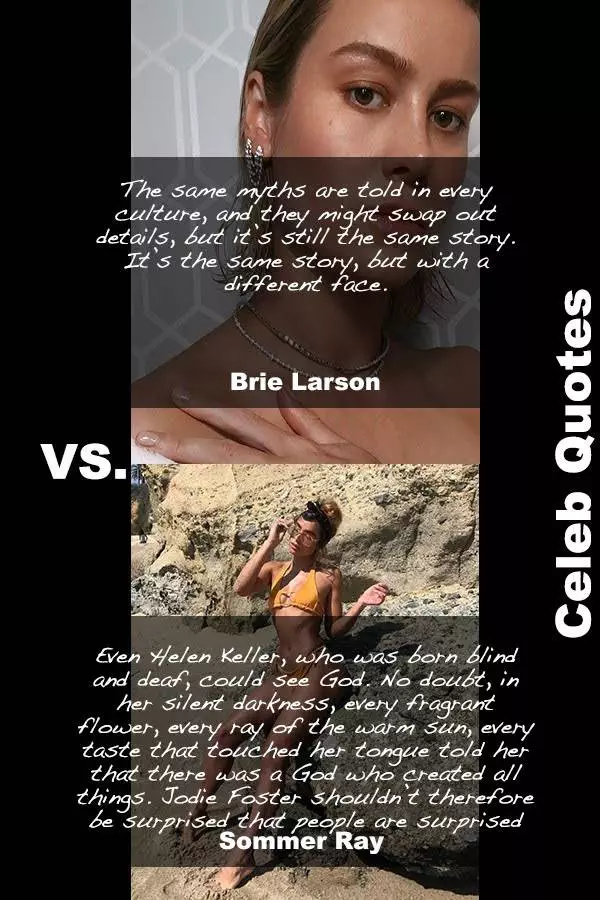 30 Hot Sommer Ray Vs Sexy Brie Larson Quotes You Must Read