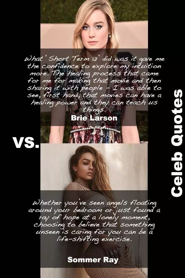 30 Hot Sommer Ray Vs Sexy Brie Larson Quotes You Must Read