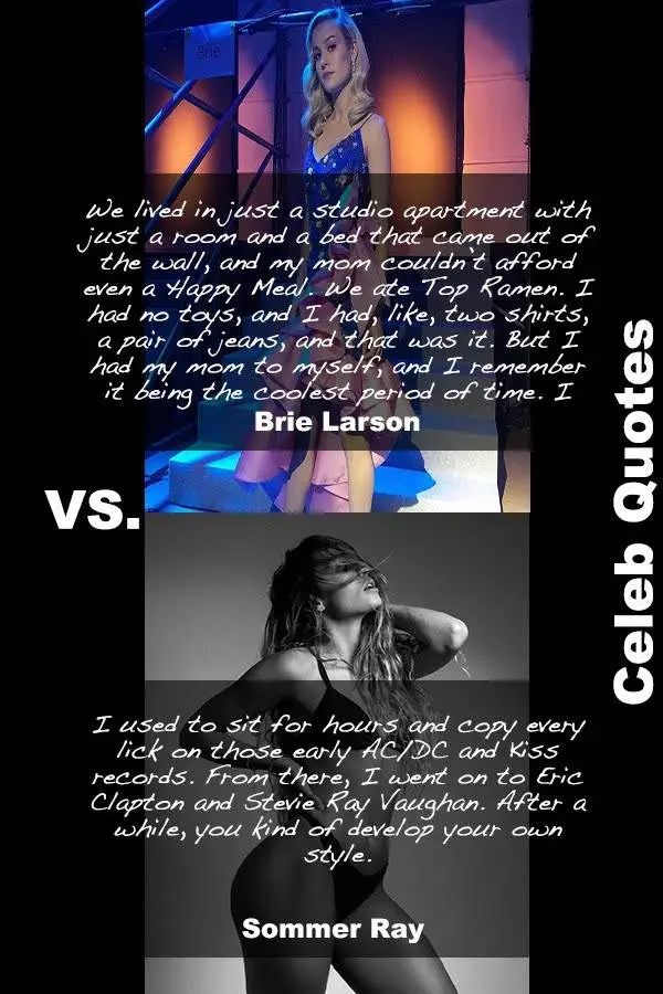 30 Hot Sommer Ray Vs Sexy Brie Larson Quotes You Must Read