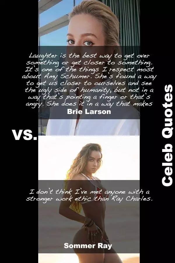 30 Hot Sommer Ray Vs Sexy Brie Larson Quotes You Must Read