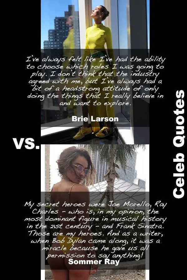 30 Hot Sommer Ray Vs Sexy Brie Larson Quotes You Must Read